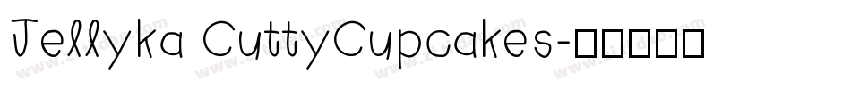 Jellyka CuttyCupcakes字体转换